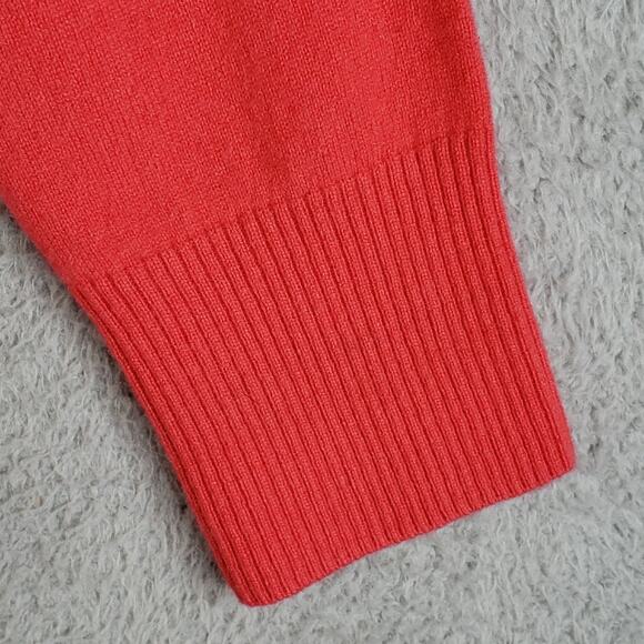 Pure Collection Cardigan Women's 18 Pink 100% Cashmere V-Neck Button Front Cozy - Picture 7 of 8